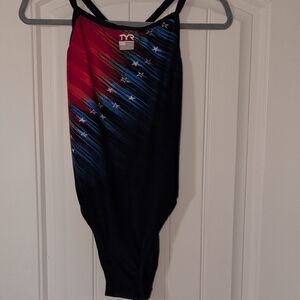 TYR Red and Blue Swimsuit